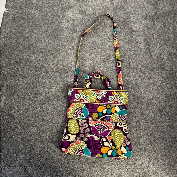 Very Bradley Plum Crazy Cross Body Bag - Picture 3 of 6